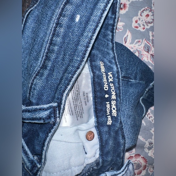 Volcom High Rise Button Fly Shorts - Picture 2 of 2